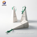 Estojo de armazenamento triangular elegante para produtos de beleza